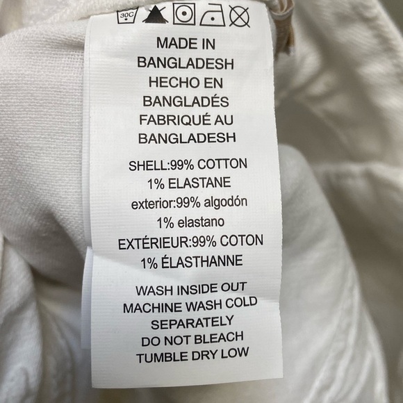 Michael Michael Kors White Selma Crop Flare‎ High-Rise Flare Raw Hem Jean - Picture 7 of 8